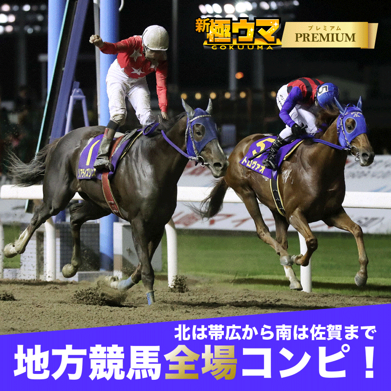 地方競馬全場コンピ！待望の全場対応：新極ウマ・プレミアム